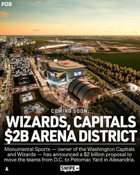 $2 billion Washington Capitals and Wizards arena district development project.