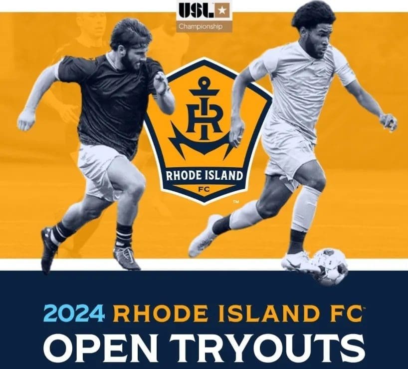 RHODE ISLAND FC soccer tryouts 2024, youth sports recruitments, team development.